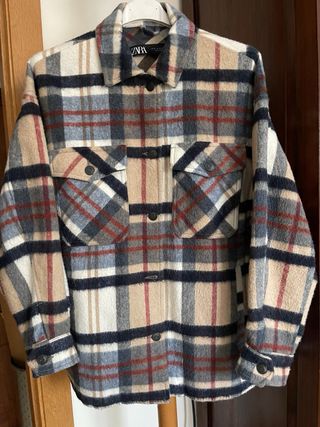 Sobrecamisa Zara cuadros