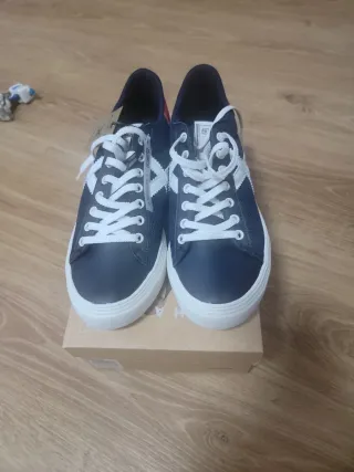 Zapatillas  azules y blancas