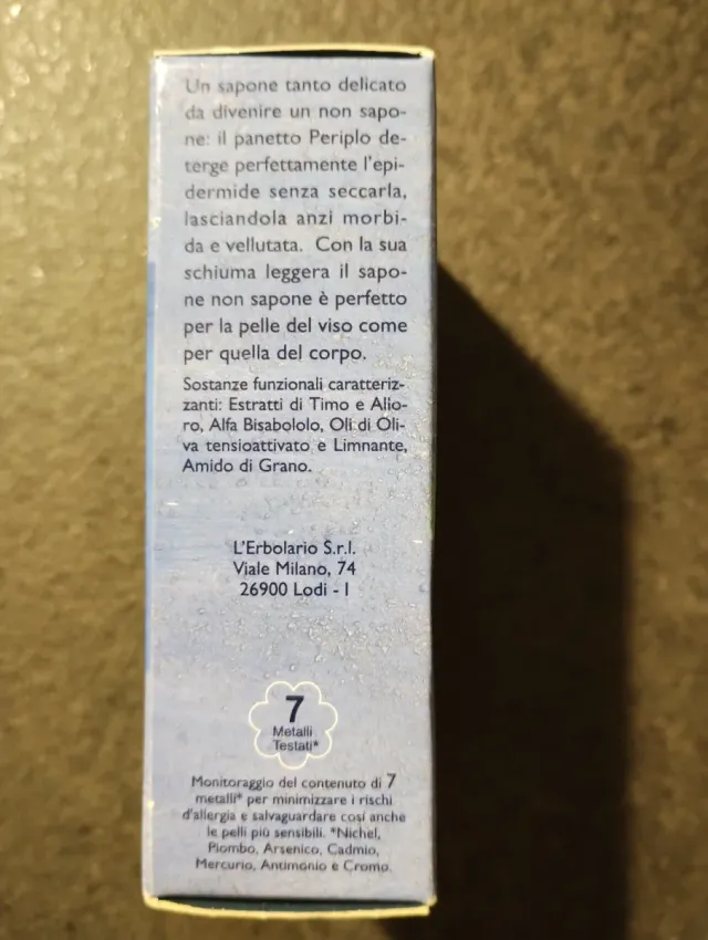Sapone non Sapone L'Erbolario Periplo