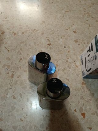 2 Colas de escape cromada
