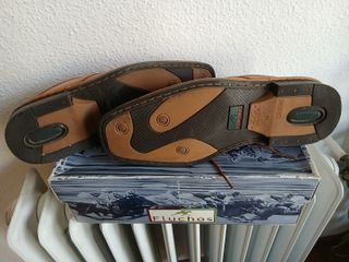 Zapatos Fluchos Piel Marrón Talla 42 Hombre