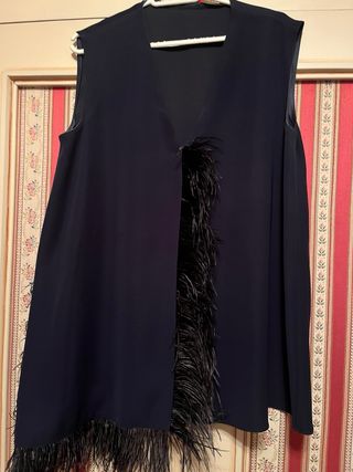 Blusa Carolina Herrera Taglia S con pelliccia