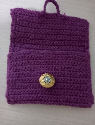 Borsellino uncinetto porta documenti