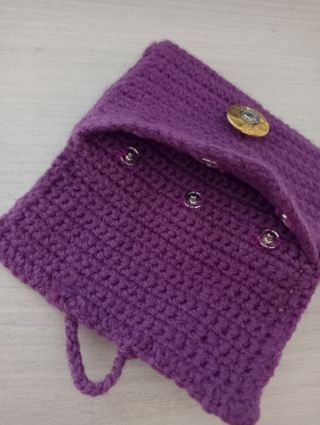 Borsellino uncinetto porta documenti