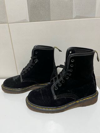 Botas Dr. Martens Terciopelo Negro