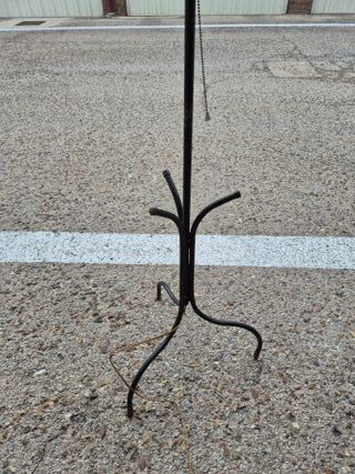 Lámpara de pie vintage tela y metal