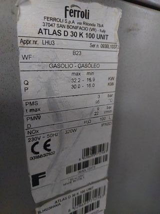 Bruciatore Ferroli per gasolio caldaia SUN 30 UNIT