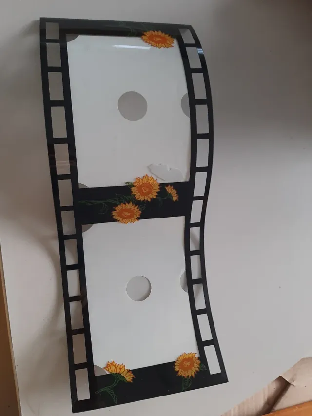 Portafoto Vetro 2 Foto Fiore Girasole