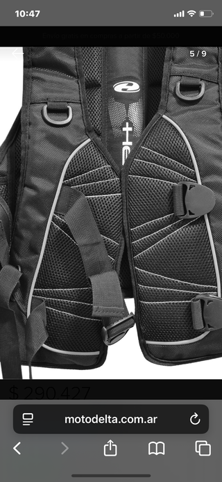Mochila para casco de moto