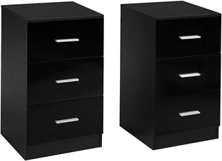 Set 2 Mobiletti per ufficio con 3 cassetti laccato