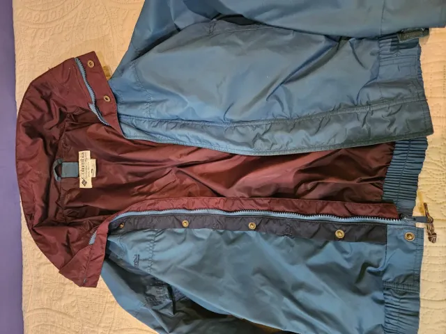 Giacca Columbia blu e rossa