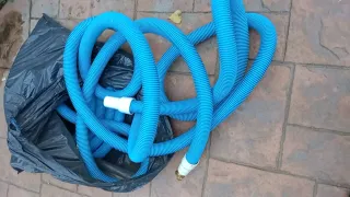 Tubo de piscina azul
