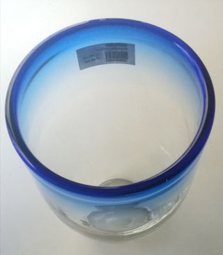 Jarrón Marc Aurel Azul Cobalto Vidrio