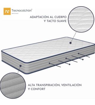 Colchón Minicuna Bebé Visco Baby