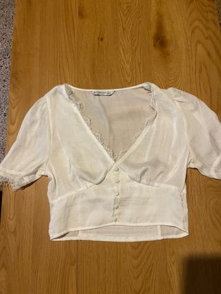 Blusa Stradivarius blanca