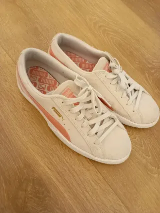 Zapatillas Puma Beige y Rosa