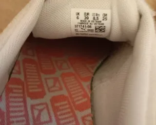 Zapatillas Puma Beige y Rosa