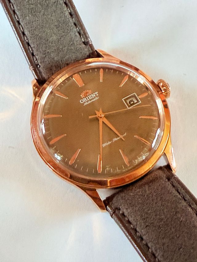 Reloj Orient Automático Dorado Marrón