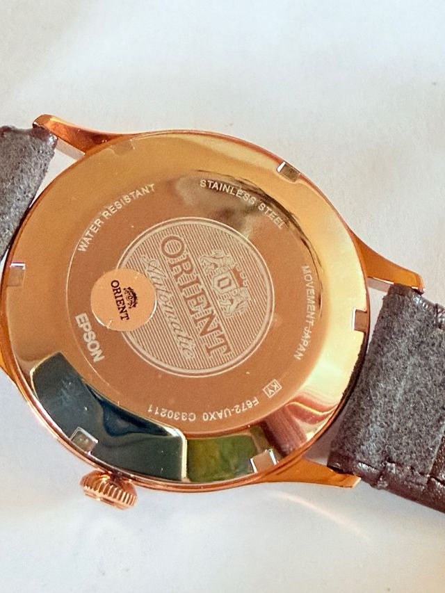 Reloj Orient Automático Dorado Marrón