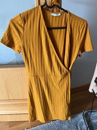 Vestido Zara Mujer Amarillo Talla S