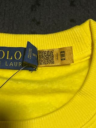 Sudadera Polo Ralph Lauren Oso Amarillo Talla L
