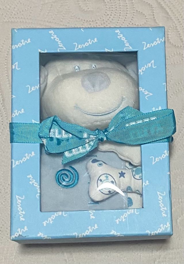 Caja regalo peluche y medidor azul Zerotre