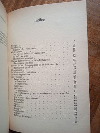 'Naturismo' (Libro 1978) y 'Aliméntese de fruta'