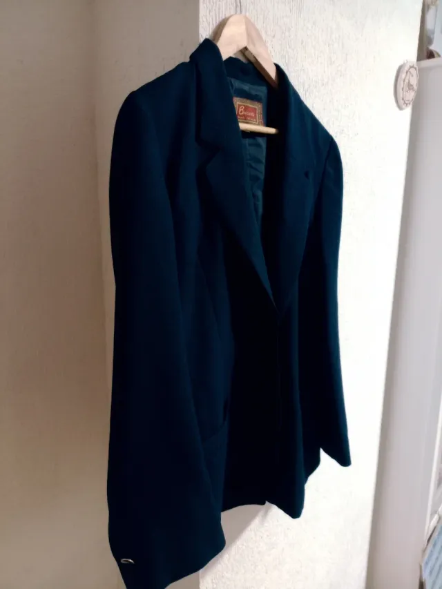 Chaqueta de vestir azul oscuro mujer