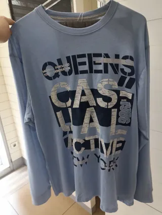 Pijama Diassi azul y gris talla M y XXL