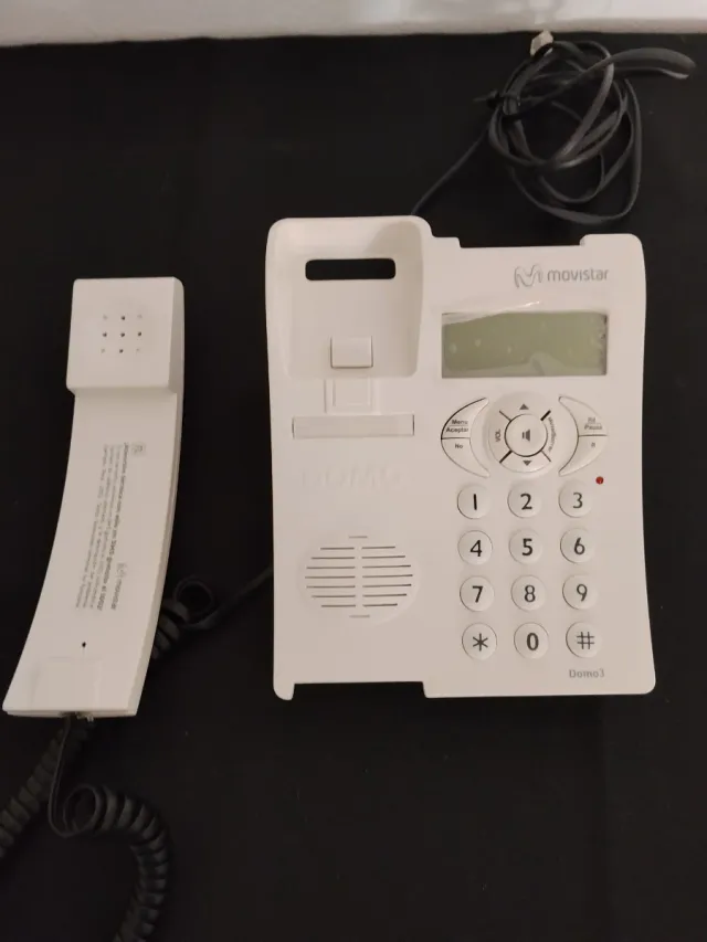 Teléfono fijo Movistar blanco