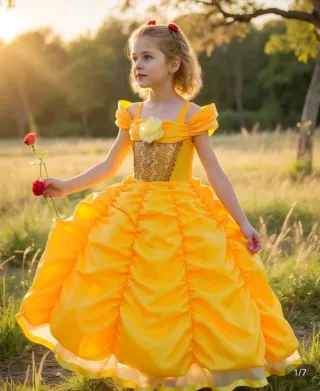 Vestido Bella Disney Princesa Amarillo