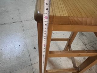 6 Taburetes Altos Madera Pino