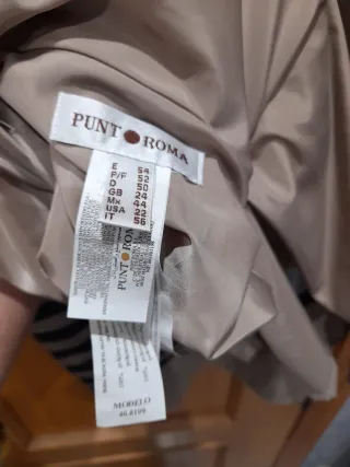 Chaqueta reversible Talla 54 Punto Roma