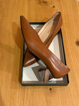 Zapatos de piel mujer Lodi marrones