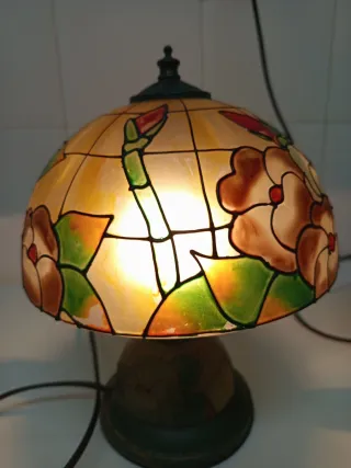 Lampade floreali Tiffany (2 unità) tattili