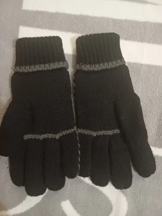 Guanti donna Thinsulate neri con rombi