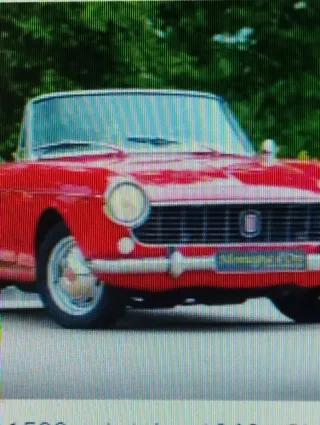 Fiat 1500 Cabriolet, topes paragolpes delantero.