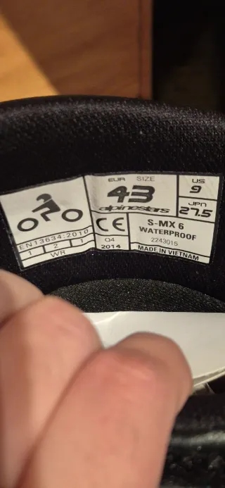 Botas Alpinestars SMX-6 WP Nuevas talla 43