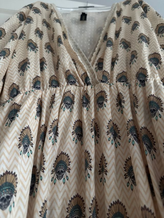 Vestido MANGATA largo estampado talla L