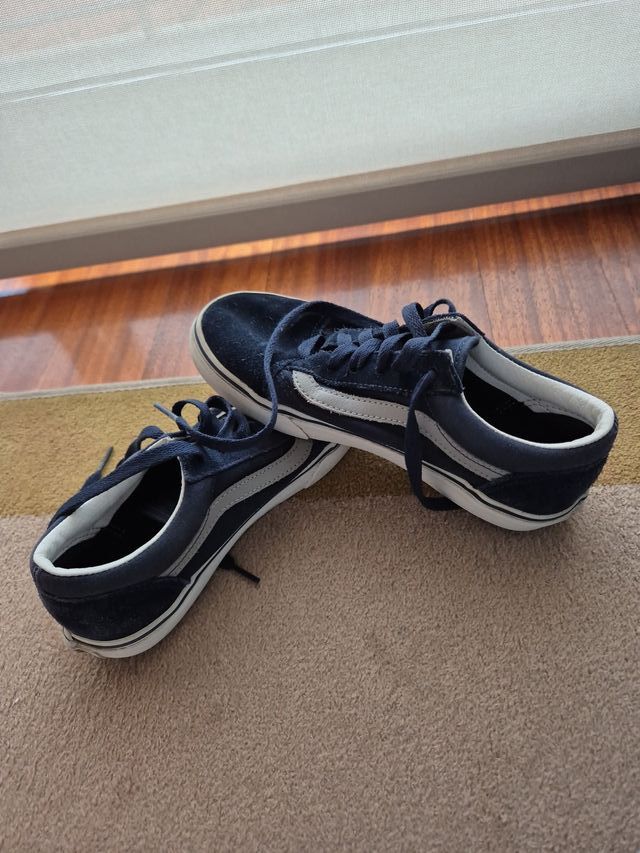 Zapatillas Vans Azul Marino y Gris