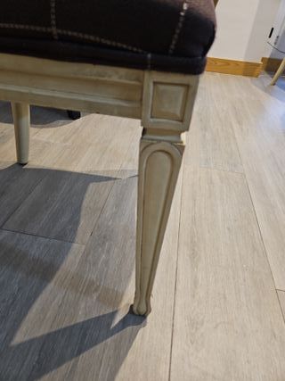 Sillas de comedor tela y madera