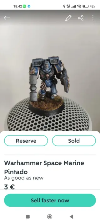 Warhammer Space Marine Pintado