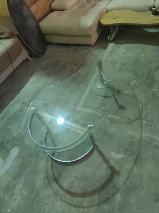 Mesa de crystal para salon