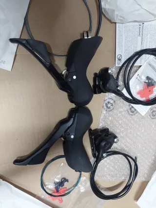 CONJUNTO DE FRENOS Y MANDOS BICI SHIMANO GRX 2X10