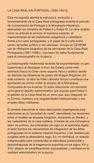 La Casa Real en Portugal (1580-1621) + CD Inédito