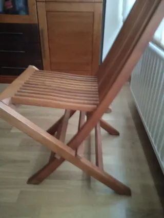 Silla de madera plegable Teka