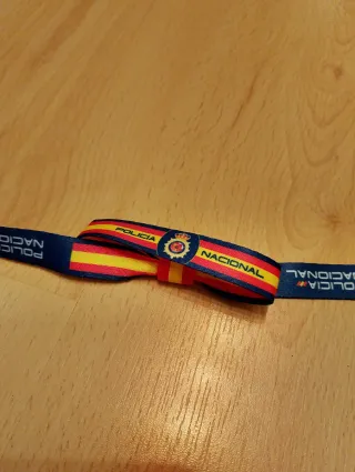 Pulsera tela policia  nacional talla unica