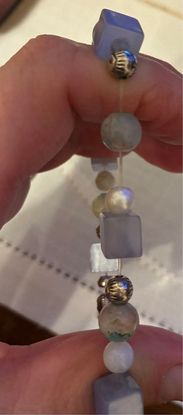 Bracciale elastico con ciondolo bandiera USA