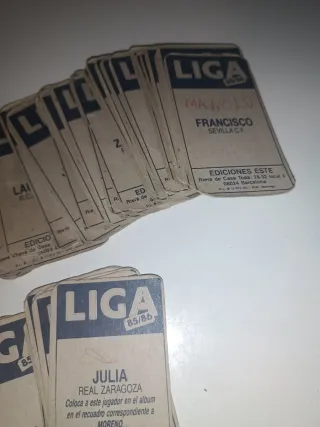 Lote 110 Cromos Liga 85-86
