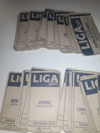 Lote 110 Cromos Liga 85-86